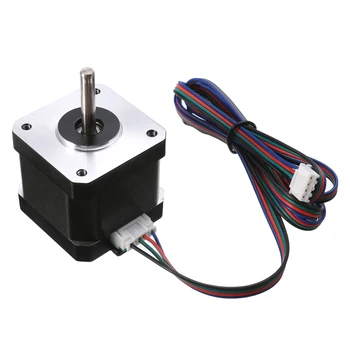 

1Pcs 4 Wire Leads NEMA17 1.8 Degree 1.7A 40mm 2 Phase 4-wire Stepper Motor Metal For DIY 3D Printer CNC