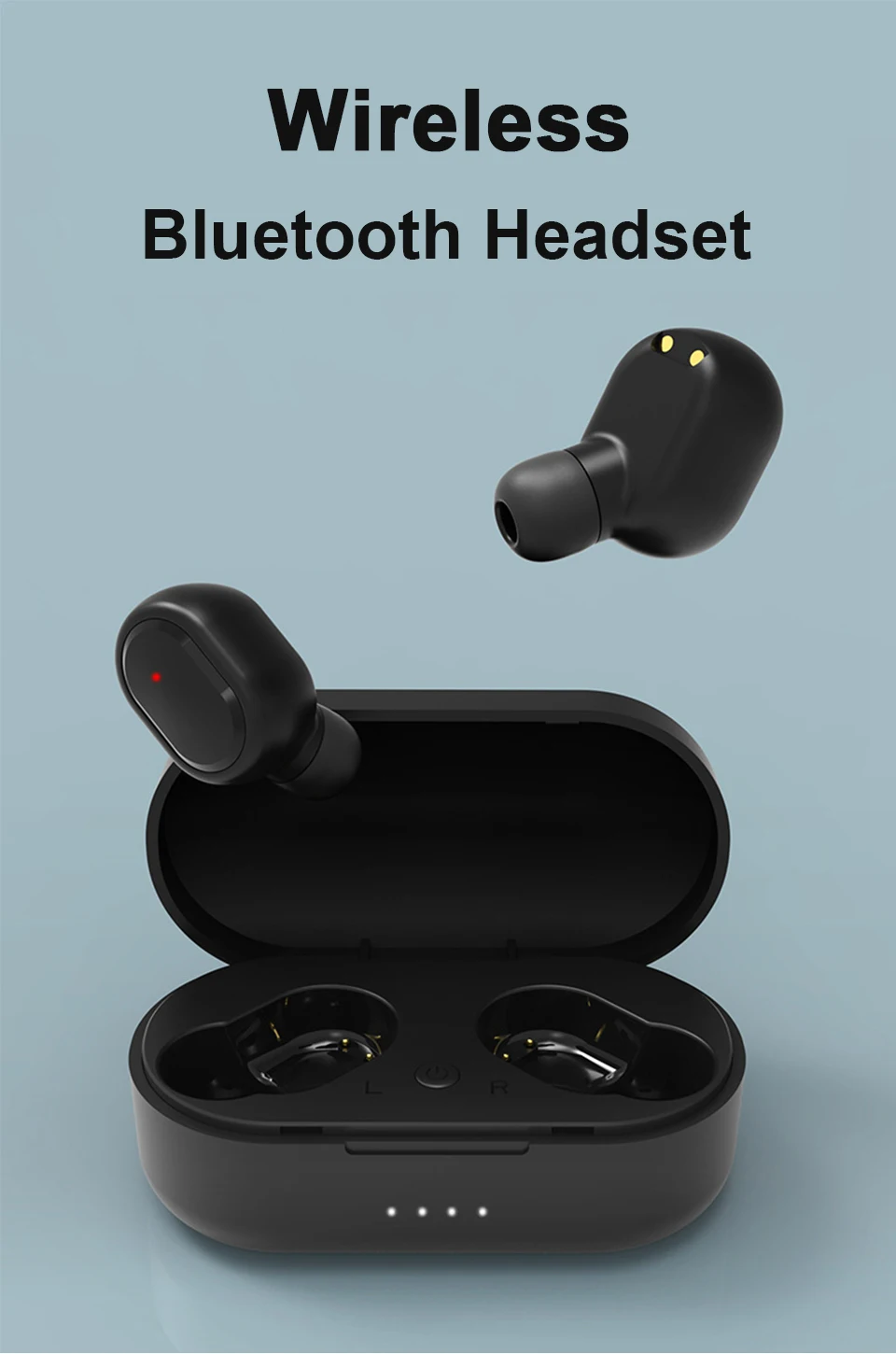 Tws Bluetooth 5,0, беспроводная гарнитура, стерео наушники, Hi-Fi спортивная водонепроницаемая гарнитура, игровая гарнитура с микрофоном