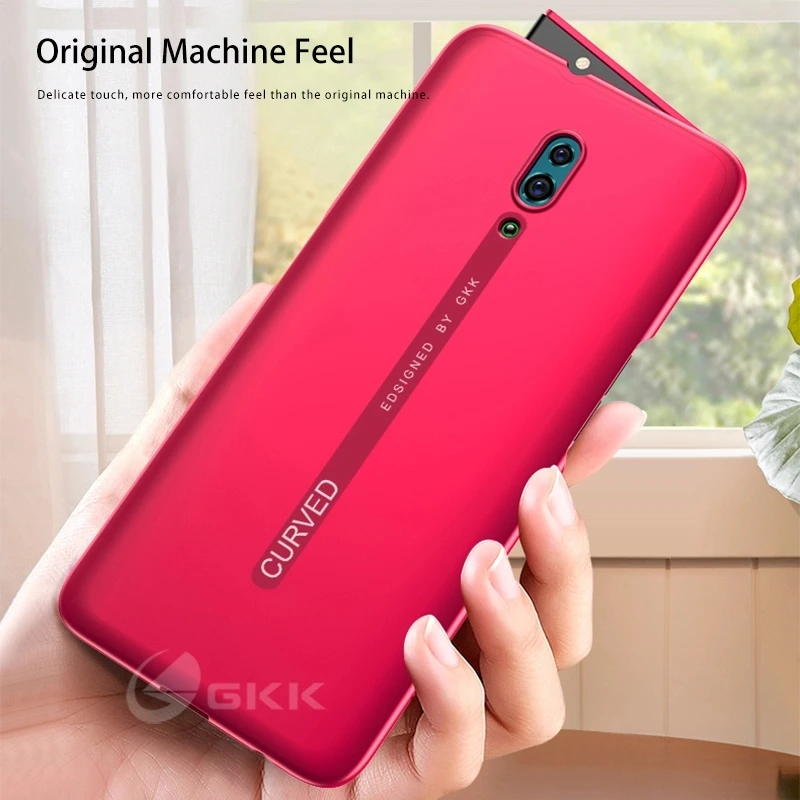 

lluxury Slim Original Casing For OPPO Reno Case Covers Full Protection Anti-knock&proof Matte PC for OPPO Reno Cover Coque Funda