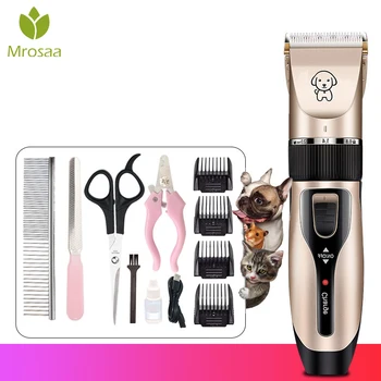 

Rechargeable Pet Dog Hair Trimmer Animal Grooming Clippers Cat Cutter Machine Shaver Electric Scissor Remover Haircut Machine