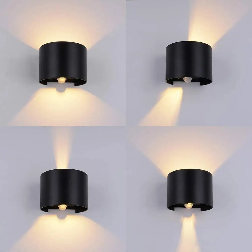 Outdoor Wall Lamp Motion Sensor Aluminum COB IP65 Waterproof Modern Wall Light Living Room Porch Led Floodlight Surface Mounted