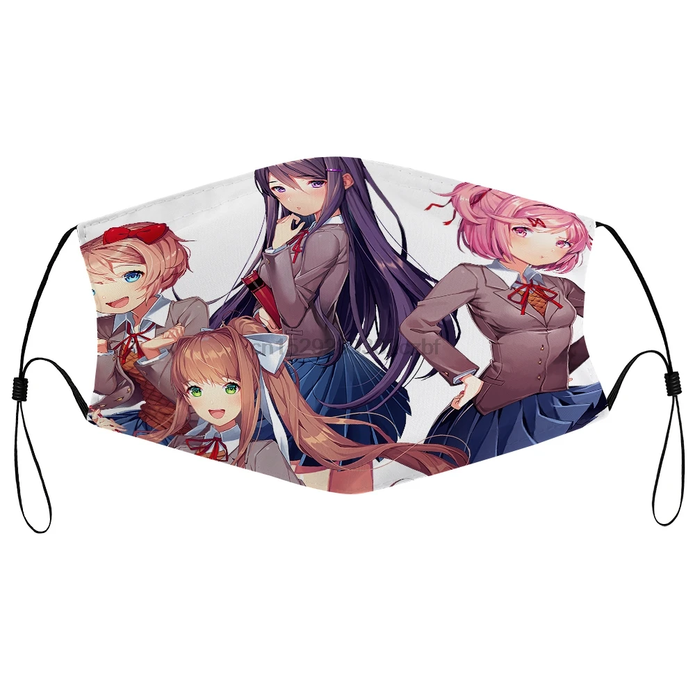 Пылезащитная маска с фильтром Doki Literature Club Mouth для лица | Аксессуары одежды