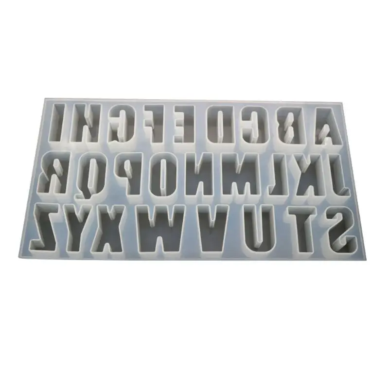 

26 English Letters Alphabet Molds Jewelry Making Tools Epoxy Resin Silicone Mold