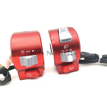 

Electric Motorcycle Scooter Switch Assembly Cnc Aluminum Alloy 3D 22mm Scooter Handlebar Control Light Horn Switch