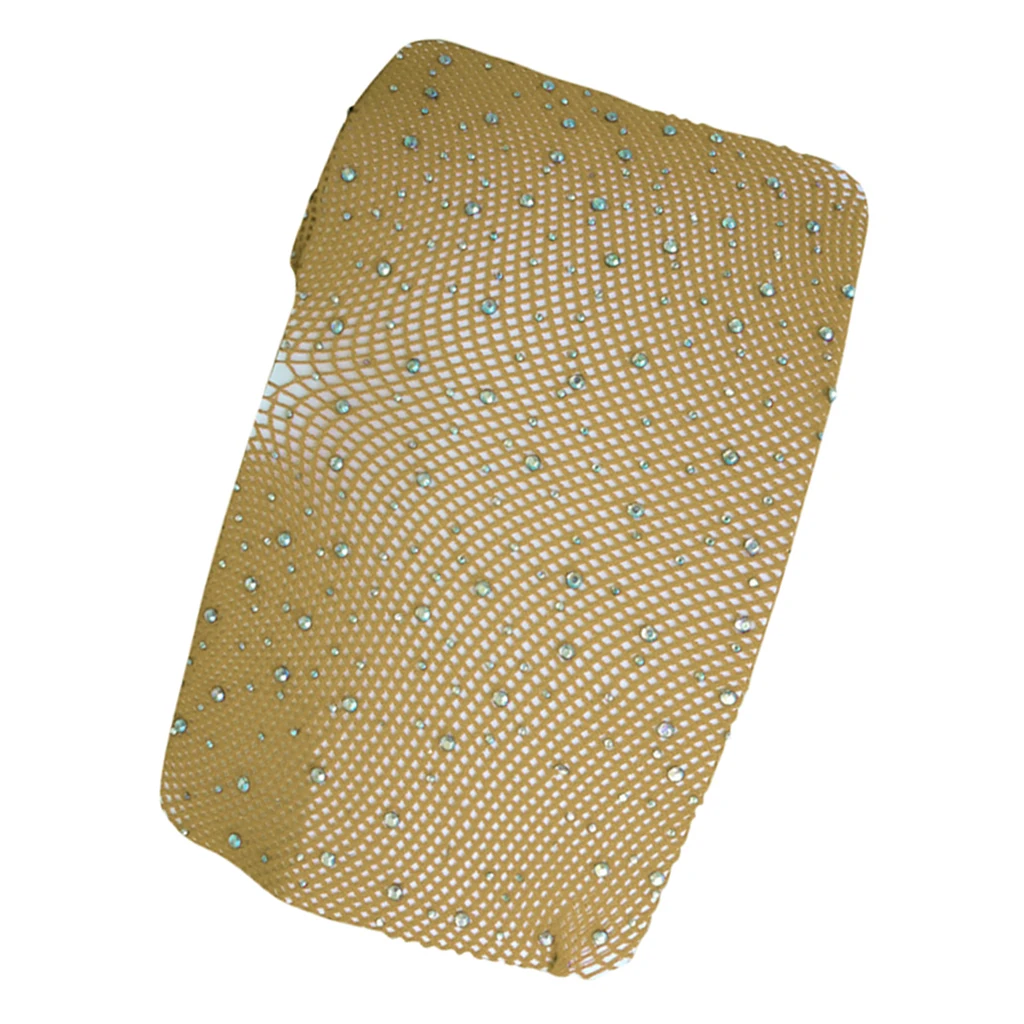 Women Crystal Rhinestone Fishnet Net Mesh Socks Stockings Tights Pantyhose   