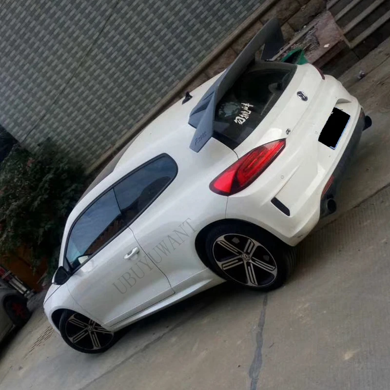 

Car Styling Fit For Volkswagen Scirocco 2010 + ABS Materoal Rear Roof Lip Spoiler Trunk Boot Wing