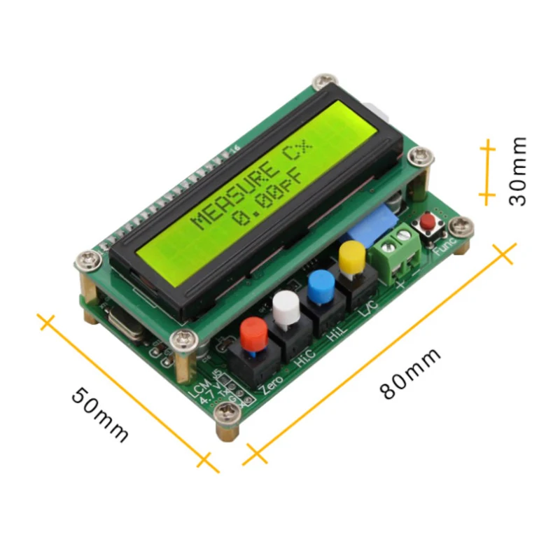 LC100-A емкость индуктивности ЖК-доска счетчика мини USB шнур 4 цифры L/C метр