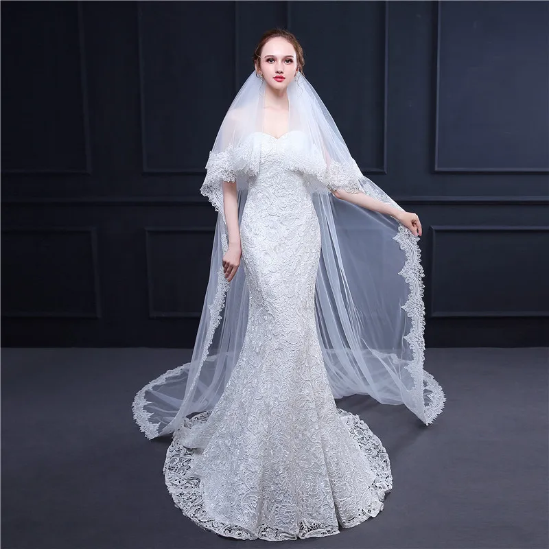 https://ae01.alicdn.com/kf/H557caf3a55034aedbf24ec6dbb20e227j/JaneVini-Vintage-White-Two-Layers-Wedding-Long-Veil-Lace-Appliques-Edge-Ivory-Cathedral-Bridal-Veil-with.jpg