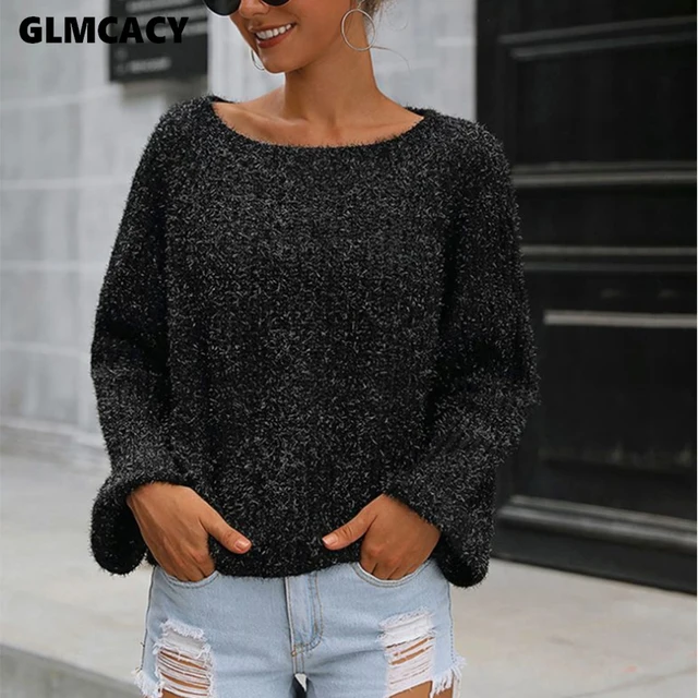 Women Long Sleeve O-neck Knitted 