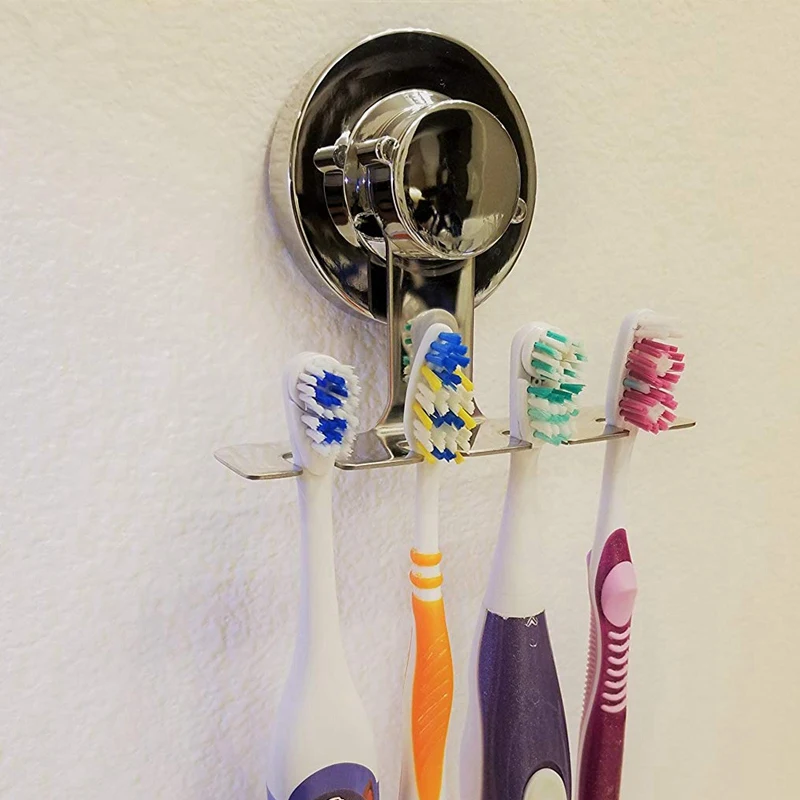 Toothbrush Holder Suction Cup, Mirror, Tile, Wall Toothbrush Holder Wall Mounted, Toothbrush Holder For Bathroom, Does Not Fall