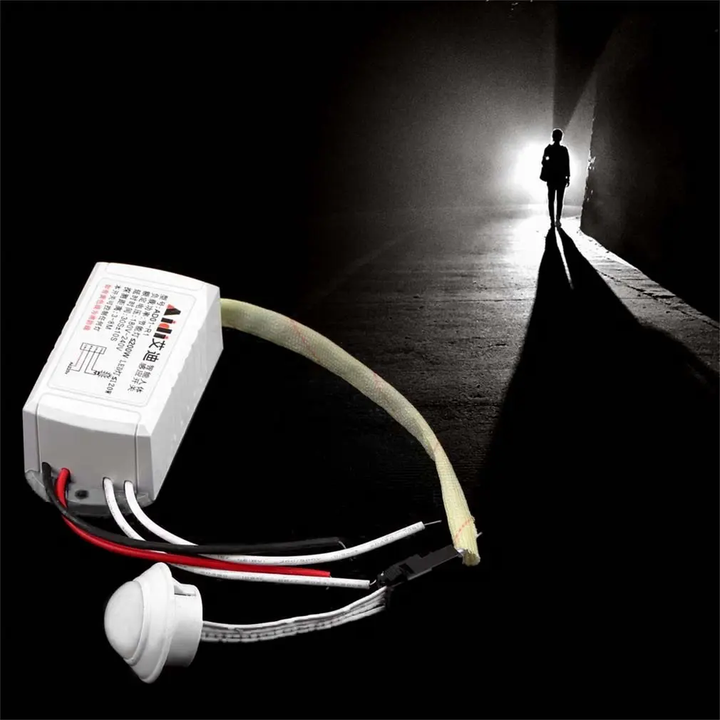 

Mini Closet 220V PIR Motion Sensor Switch ON / OFF IR Infrared Human body Indction Sensor light Control Detector Module 50HZ