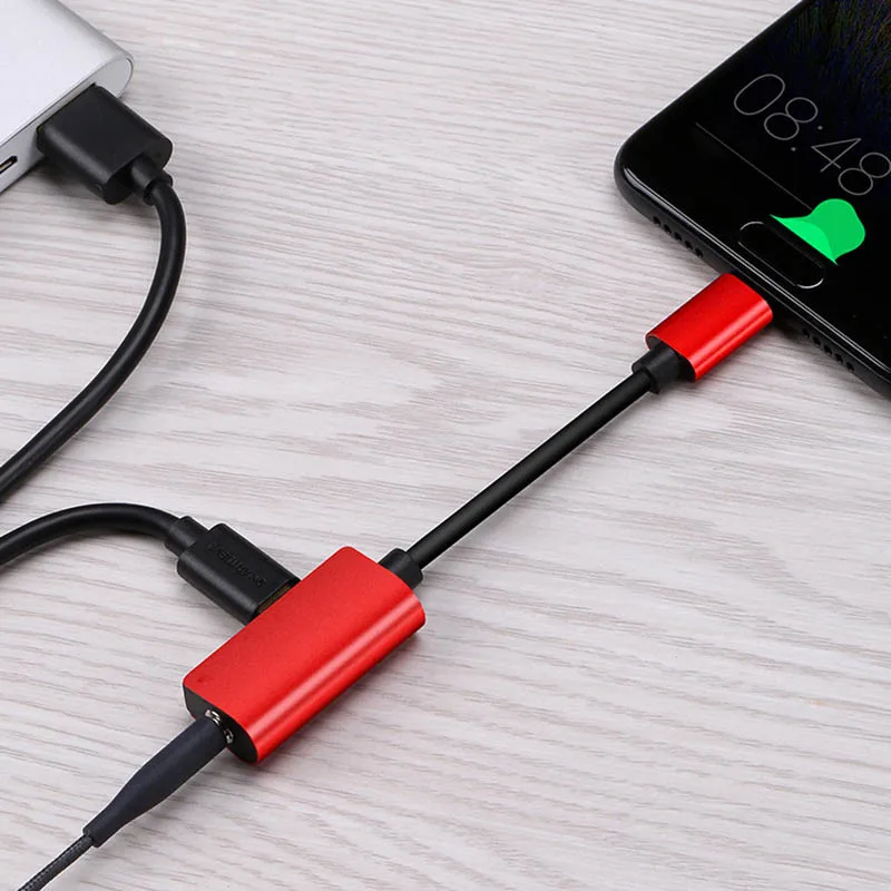 2 в 1 Тип C до 3,5 мм разъем для зарядки наушников конвертер usb type-C аудио адаптер для Xiaomi 6 huawei P10 mate 20 type C телефонов