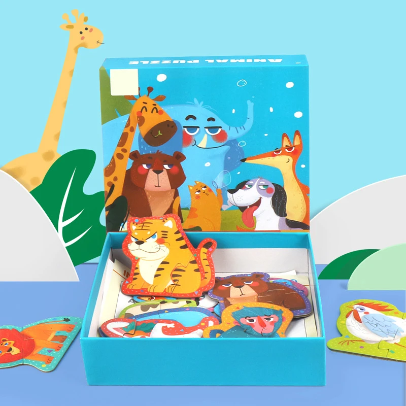 Jeu De Puzzle En Papier Pour Bebe Animal Vie Marine Jeu Educatif D Interaction Cognitive Jouets Educatifs Pour Enfants Aliexpress
