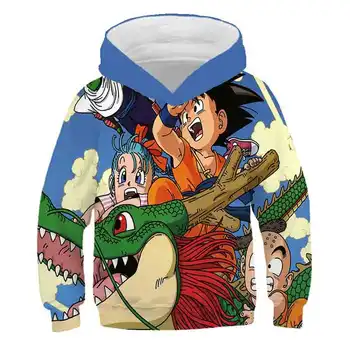 

Dragon Ball Z Cartoon 3D Hoodie Sweatshirts Children Hoodie Anime Casual Tracksuits Jackets Harajuku Hooded Pullover Son Goku