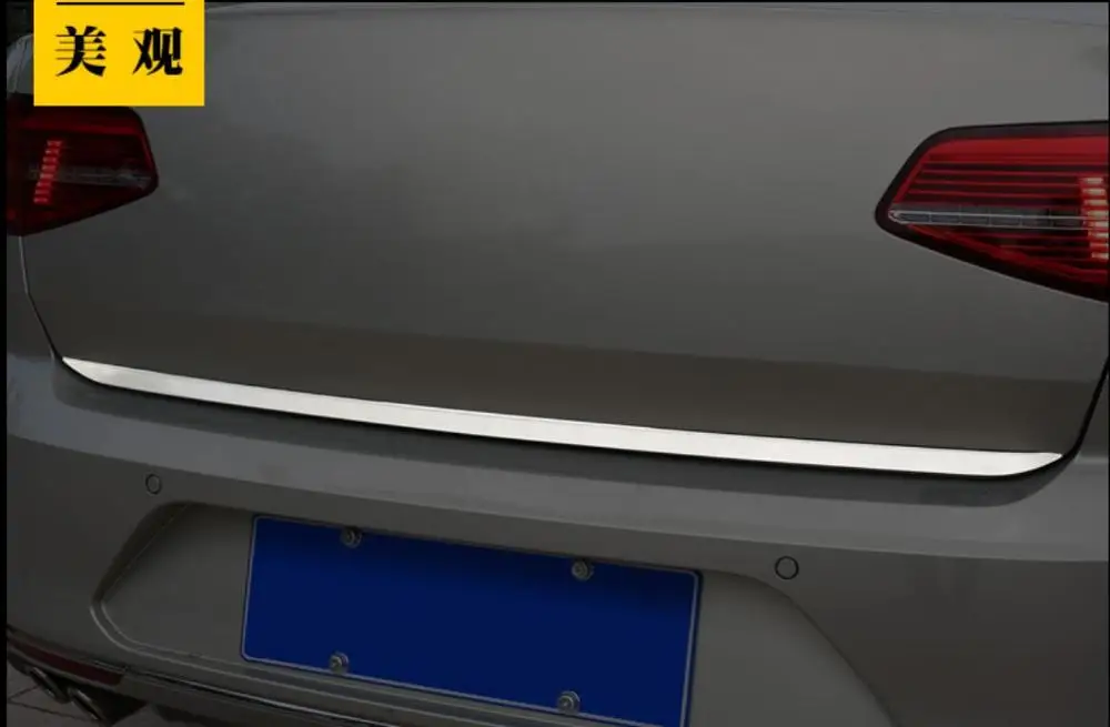 Для 2018 Volkswagen 18 Новинка обшивка задней двери Magotan B8L 19 багажник яркая полоса задняя