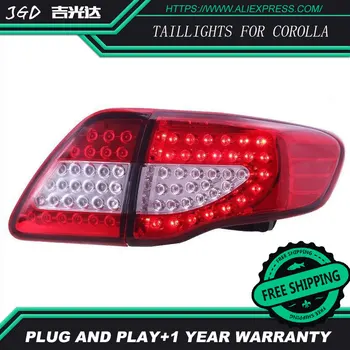 

Car Styling tail lights for Toyota Corolla taillights 2007-2010 LED Tail Lamp rear trunk lamp cover drl+signal+brake+reverse