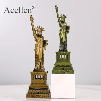 

Realistic Bronze USA New York the Statue of Liberty Replica Model Free Goddess Figurines Desk Table Decorations Crafts Gifts