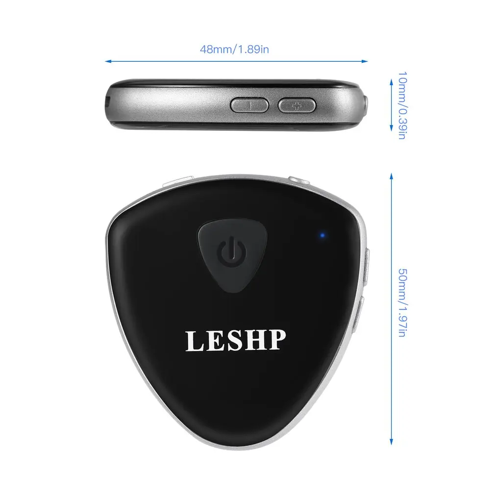 LESHP Heart Shaped Transmitter Receiver 2 in 1 Wireless Audio Handsfree Adapter CSR8670 for Headphone Speaker