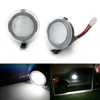 

2pcs Car LED Side Mirror Puddle Light 3F1Z-13B375-AA For Ford F-150 Edge Explorer Kuga Expedition Taurus Mondeo