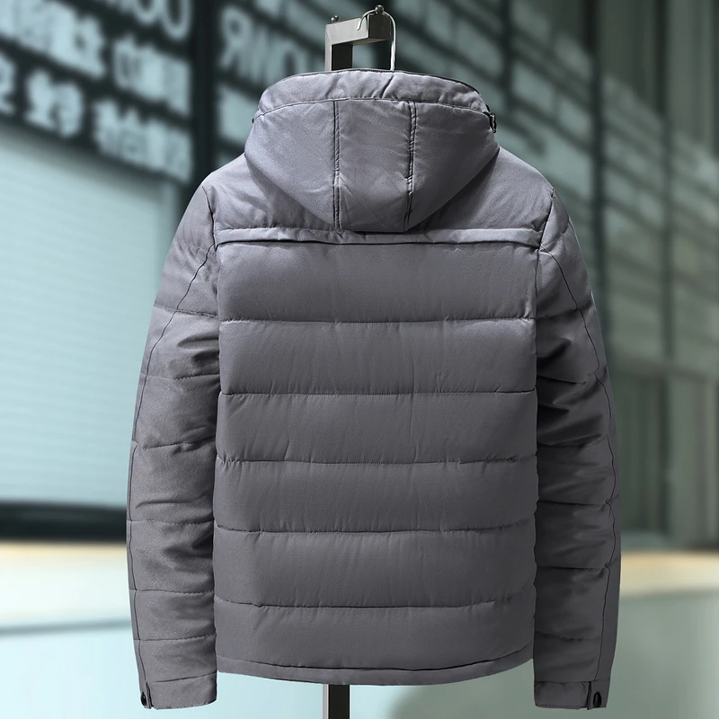 New Arrival Top Polyester Thick Mens Winter Jackets Casacos Winter Large Size Coat To Increase Pad Jacket Middle-aged Warm
