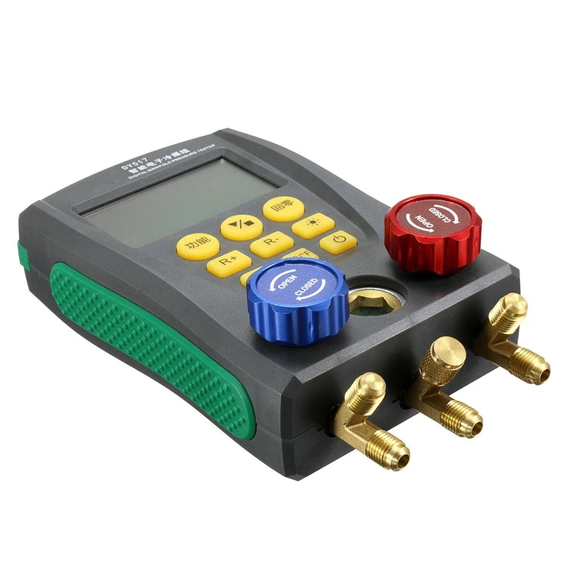 

Dy517 Digital Manifold Metering Refrigeration Pressure Tester Havc Two-Way Valve