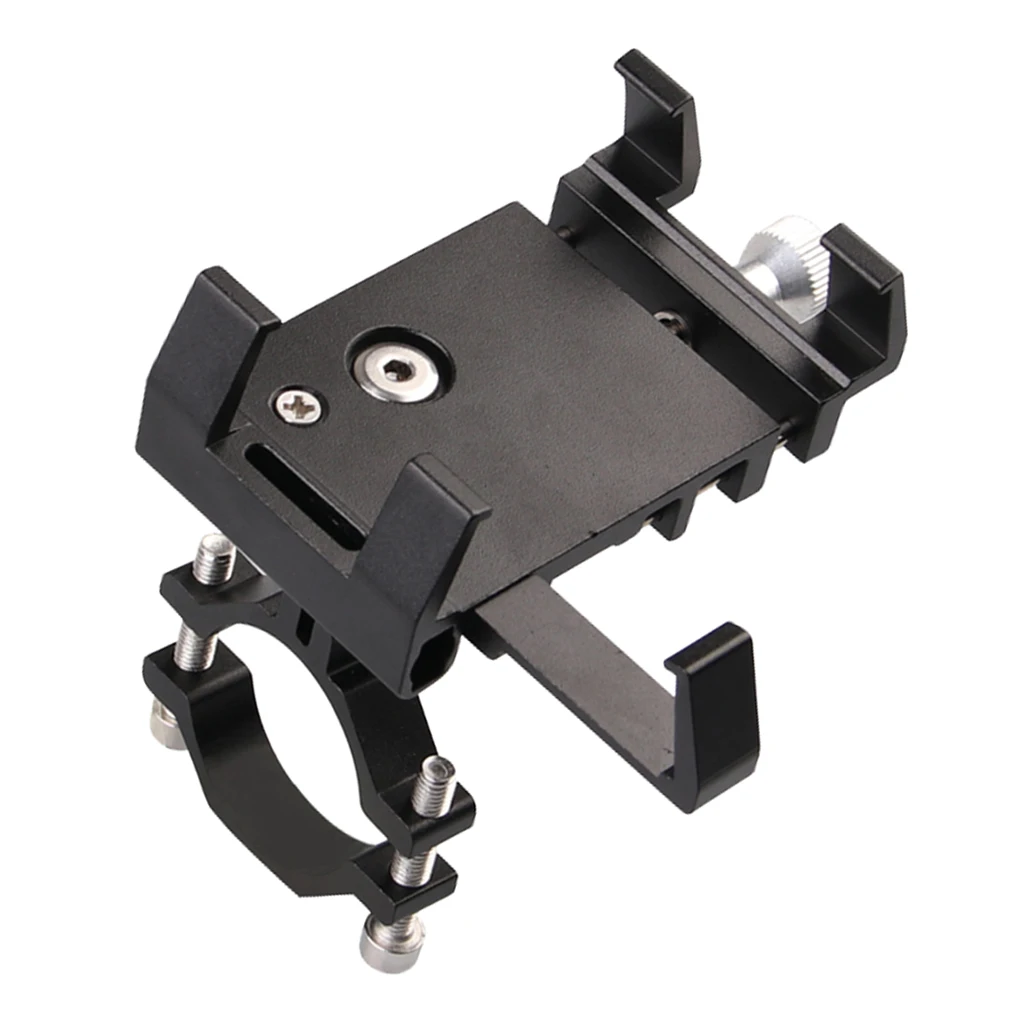Scooter Phone Bracket Rack Mobile Phone GPS Case Accessories Cell Phone Holder Handlebar Mount Adjustable for Motorcycle Bicycle