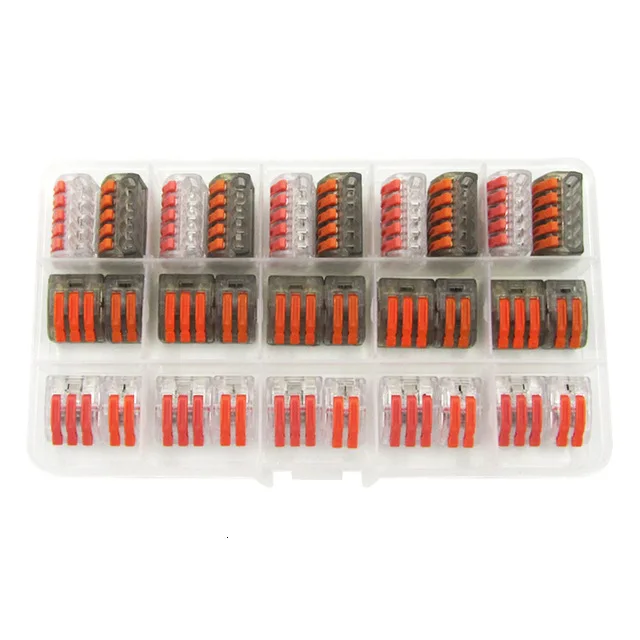 30box B-C Цзиня 30 шт./кор. 412 413 415 Универсальный Компактный проводов разъем клеммные колодки наконечники для провода соединитель AWG 28-12 - Цвет: 30box B-C