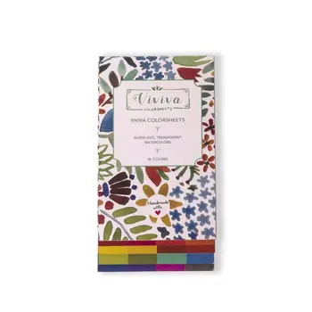 

India Viviva portable 16 color solid watercolor painting paint card set children's sub-card card watercolor
