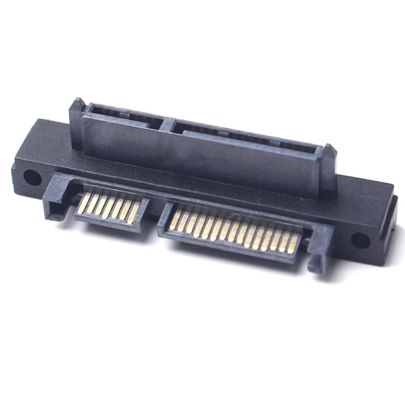 Прямоугольный переходник SATA 7 + 15 Pin 22 контактный штекер на разъем|Компьютерные