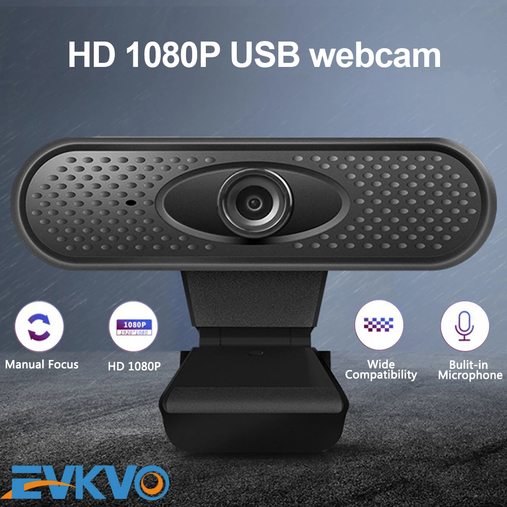 Веб камера EVKVO Full HD 1080P USB с микрофоном|Веб-камеры| |