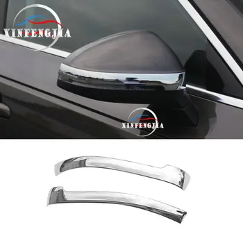 

For Audi A4 B9 17-18 2x Chrome Door Rearview Mirror Decorator Stripe Cover Trim
