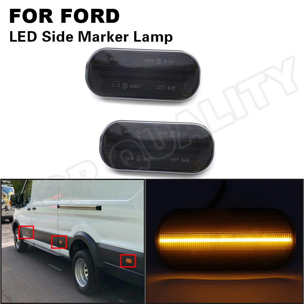 Sonline Side Marker Light Yellow Lamp Lens for Transit MK8 2014 2015 2016 2017 2018 2019 2020 2021 1832493 BK31-15442-CB 