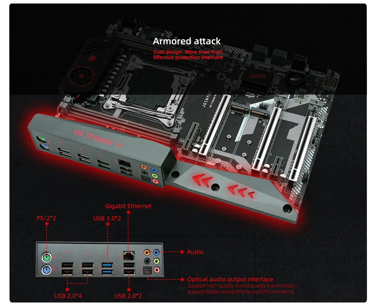 most powerful motherboard JGINYUE X99 Motherboard Xeon Kit With E5 2660 V4 CPU LAG 2011-3 DDR4 64GB=4x16GB 2133MHz RAM Memory NVME SATA M.2 Four Channel best motherboard 