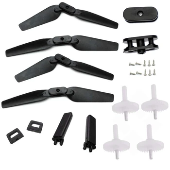 

for E58 RC Drone Quadcopter Spare Parts Crash Pack Kits 2Pairs Propeller Blade With Clip Landing Gear Quadcopter Accessories