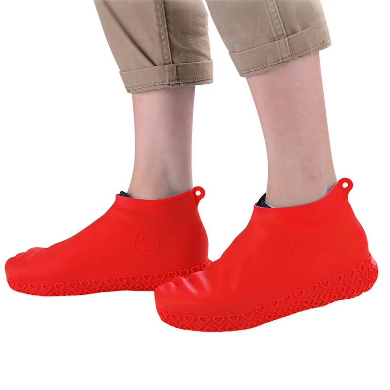 MoneRffi Силиконовая накладка покрытие на обувь от дождя аксессуары для кемпинга обувь водонепроницаемая крышка многоразовая Нескользящая водонепроницаемая обувь