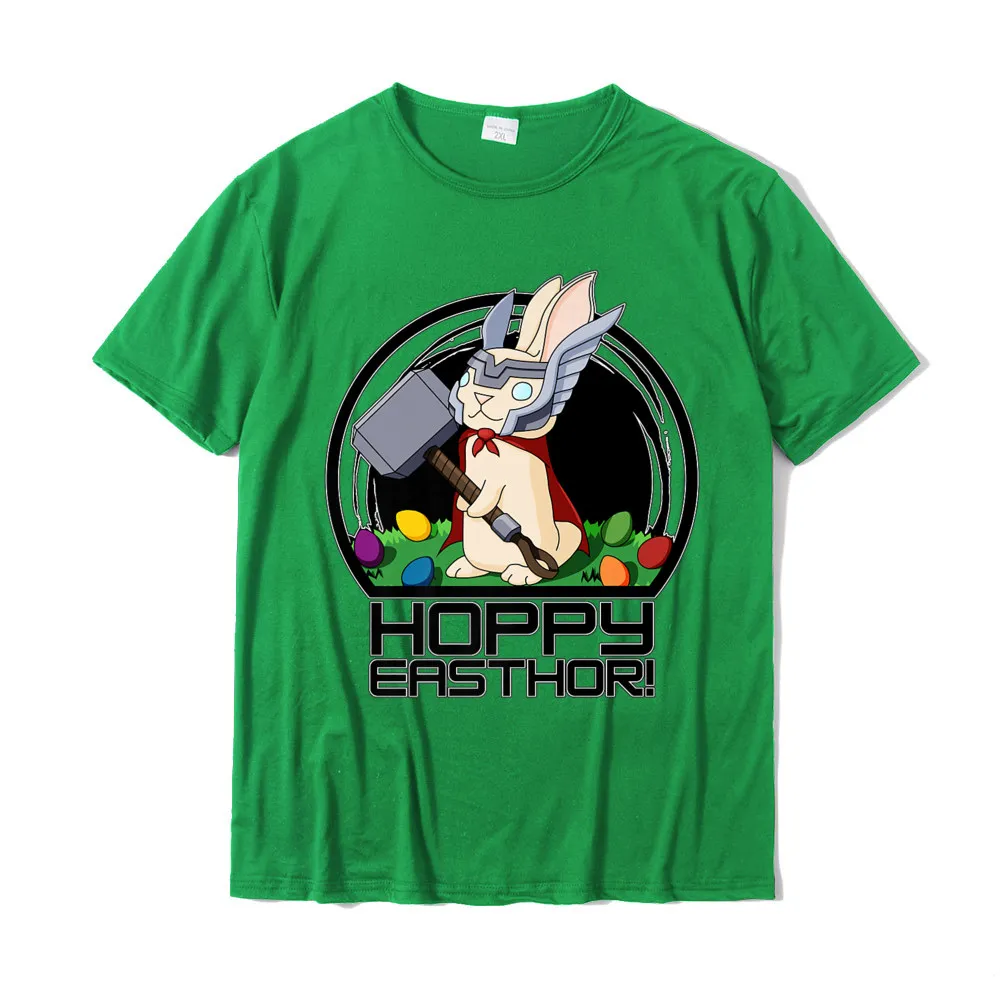 Street Tops Shirt 2021 Discount Crewneck Europe Short Sleeve Pure Cotton Male T-Shirt Printing Top T-shirts Drop Shipping Hoppy EasThor Cute Norse Bunny Rabbit Superhero Easter Premium T-Shirt__19265 green