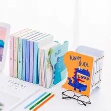 Металлический выдвижной держатель для книг с динозавром