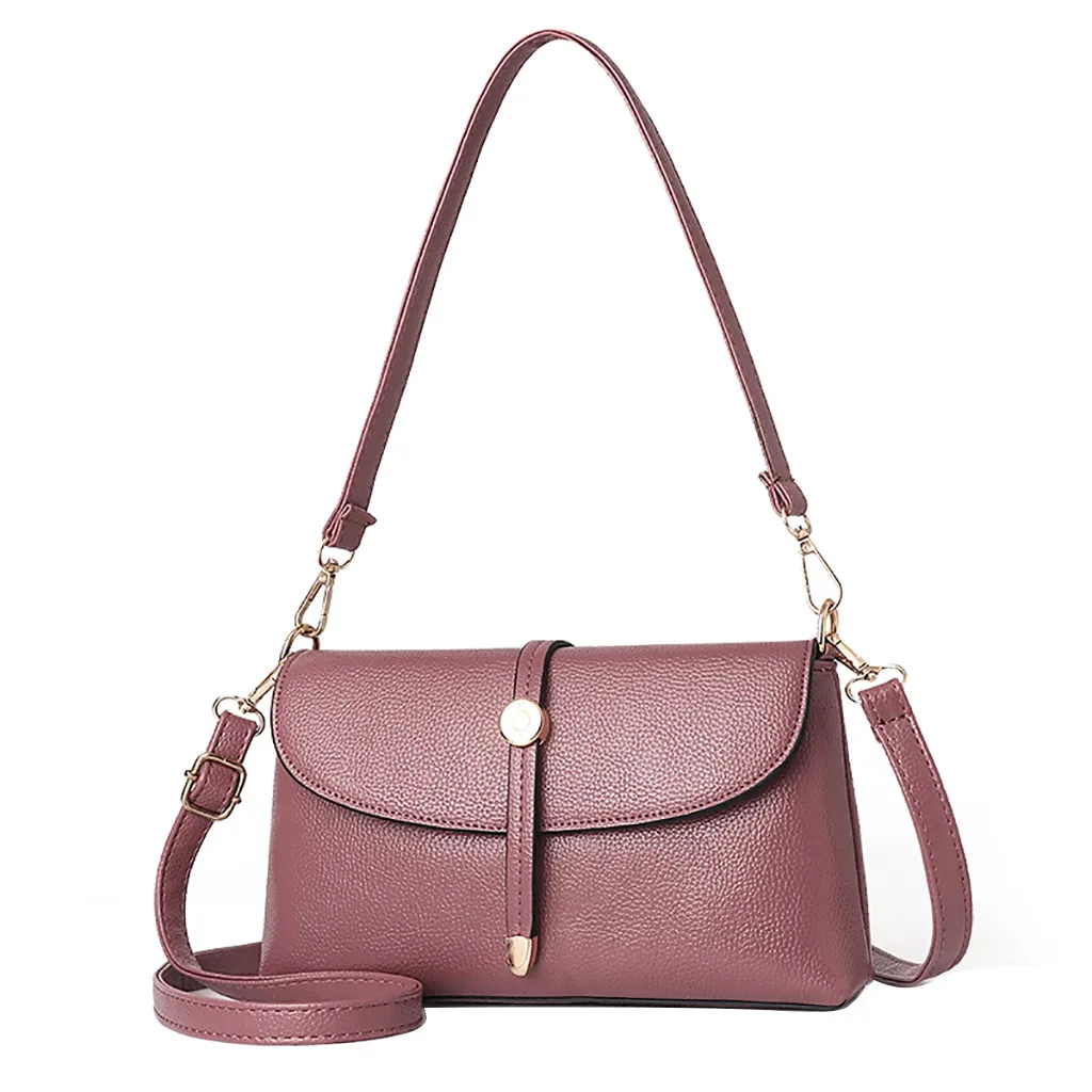 

Women Simple Zipper Fashion Clutch Bag High quality PU Leather Women's Designer Luxury Handbag Black Shoulder Messenger bag #JX
