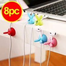 8 шт. намотки обёрточная Бумага шнур для хранения кабеля Настольный набор менеджер провода клип Органайзер Экономия пространства стол аксессуары офисные принадлежности