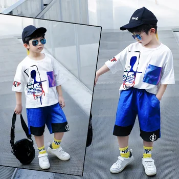 

Summer Children Hip Hop Ballroom Dance Clothes for Girls Boys Cotton T Shirt Shorts Jazz Dancing Costumes 6 7 8 10 12 14 Years
