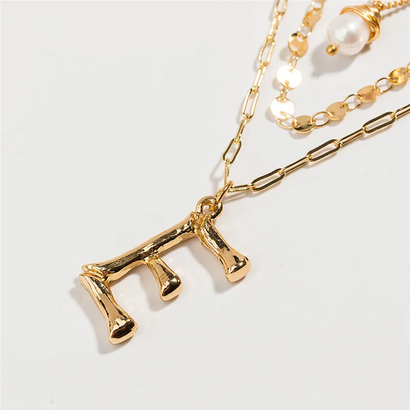 letter E necklace