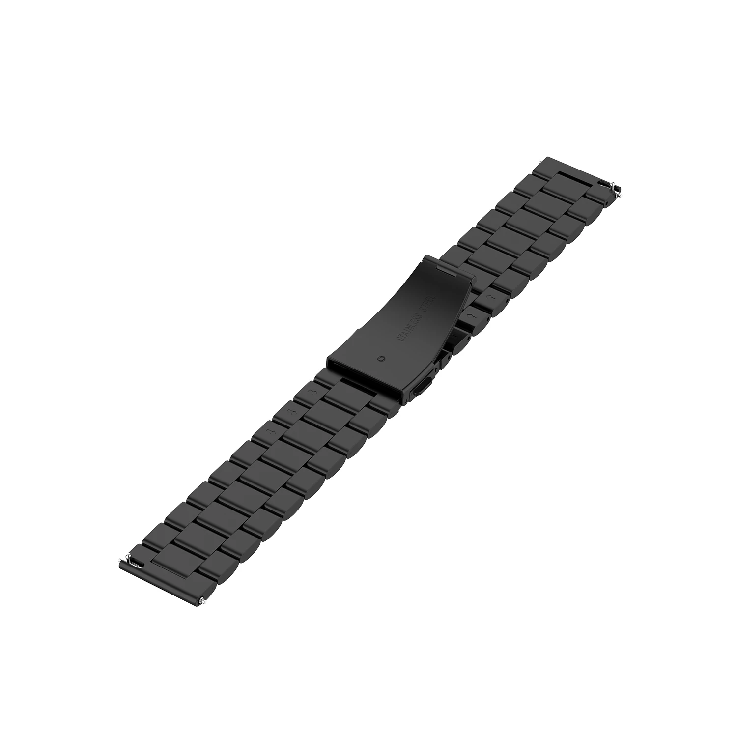Для Huami Amazfit GTR 47 мм Смарт-часы стальной ремень с тремя бусинами стальной ремень 22 мм ширина спортивный ремешок аксессуары для LG для zte - Цвет: 02 black