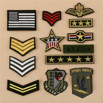 

Army Military Insignia Emblems Patch Badges Embroidered Applique Sewing Iron On Badge Clothes Garment Mend Apparel Accessories