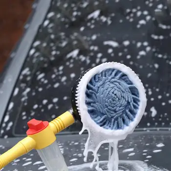 

Car Wash Brush Water Flow Automatic Rotating Auto Handle Brush Motorcycle Truck Tire Windows Cleaning Tool Car Accessories