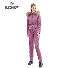 Лидер продаж, цельный лыжный костюм для женщин, лыжный костюм, куртка+ Сноубордические штаны, женский водонепроницаемый утолщенный комплект, зимний комбинезон на открытом воздухе