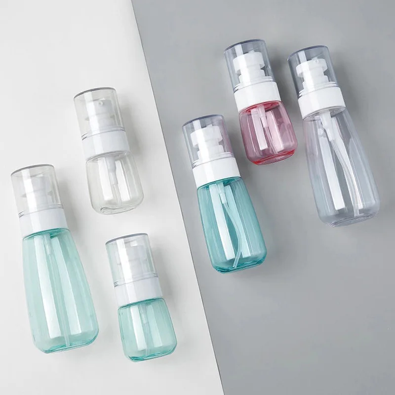 1PC 30/60/80ml spray bottle Travel Sub-bottled Sunscreen Spray Bottle Can Transparent Plastic Bottle For Travel Convenience