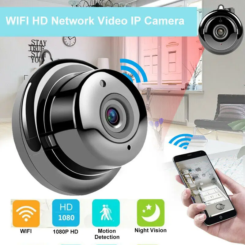 

Mini Wiifi Camcorder Audio FHD 1080P IP/AP Camera APP Remote IR-CUT Night Vision Loop Recording Security Small Cam