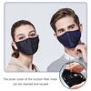 1Pcs Respirator Mask Washable Cotton Activated Carbon Filter PM2.5 Mouth Masks with Breathing Valve Masque for Woman Man 3