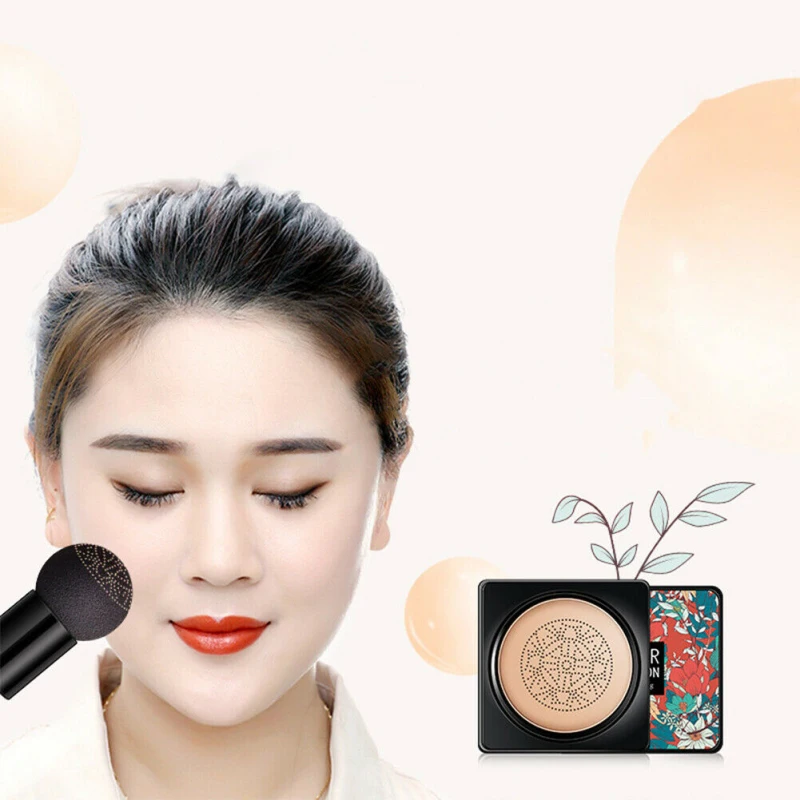 Air Cushion Foundation Mushroom Head CC Cream Concealer Whitening Moisturizing Brighten Face Base Tone Makeup Cosmetic Kосметика