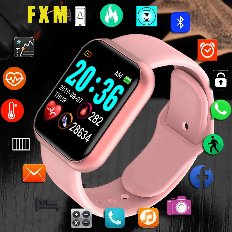 Y68 Bluetooth Women Sport Smartwatch Men Waterproof Smart Watch Heart Rate Monitor Smart Android Relogio Fitness Tracker Reloj Women S Watches Aliexpress